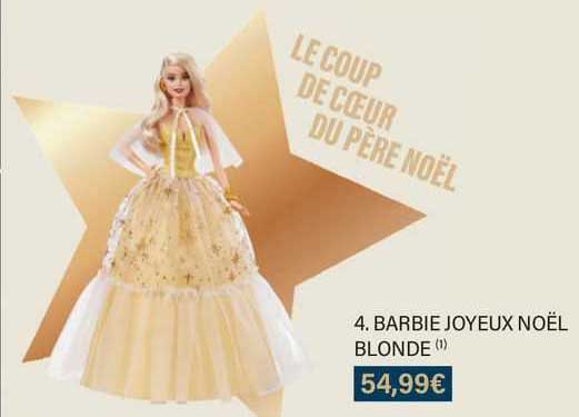 barbie joyeux noël blonde