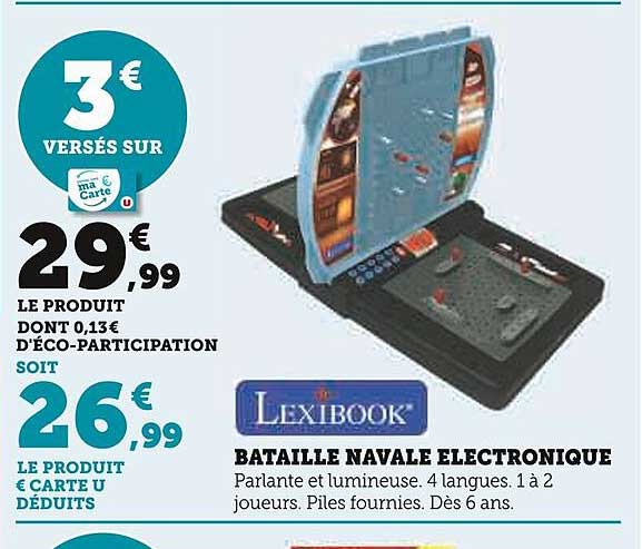 bataille navale électronique lexibook