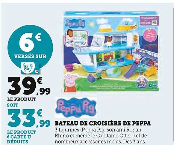 bateau de croisière de peppa peppa pig