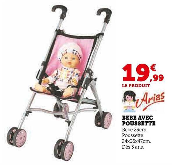 bébé avec poussette arias
