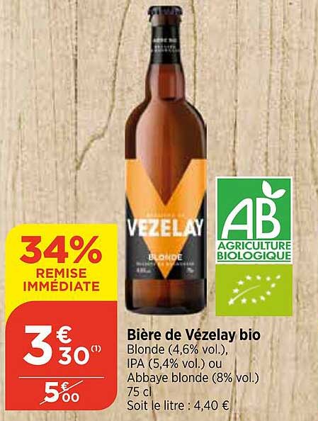 Bière De Vézelay Bio