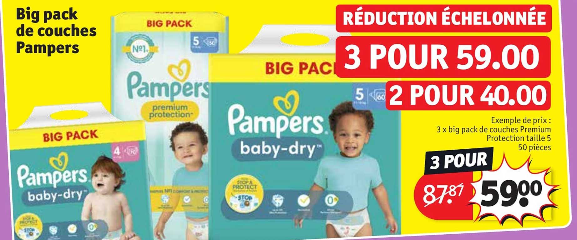 big pack de couches pampers