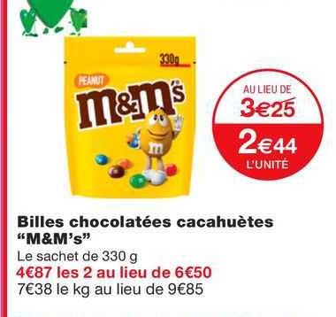 Billes Chocolatées Cacahuètes "m&m's"