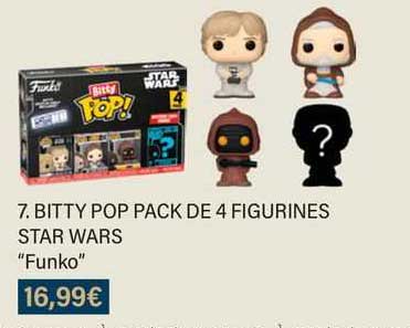 bitty pop pack de 4 figurines star wars "funko"