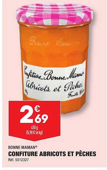 bonne maman confiture abricots et pêches