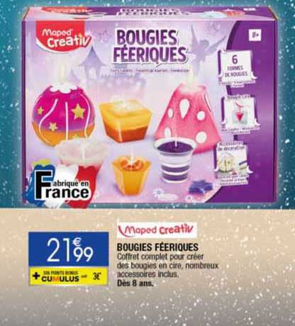 bougies féériques maped creativ