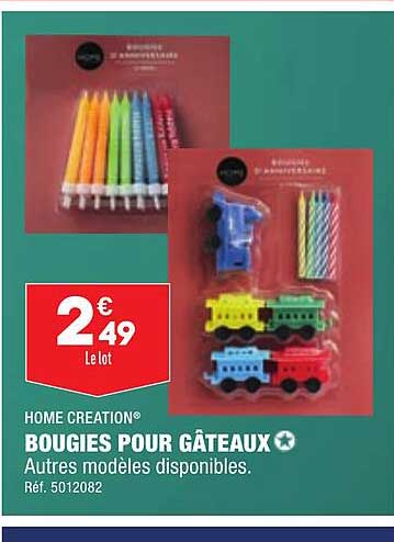 Bougies Pour Gâteaux Home Creation