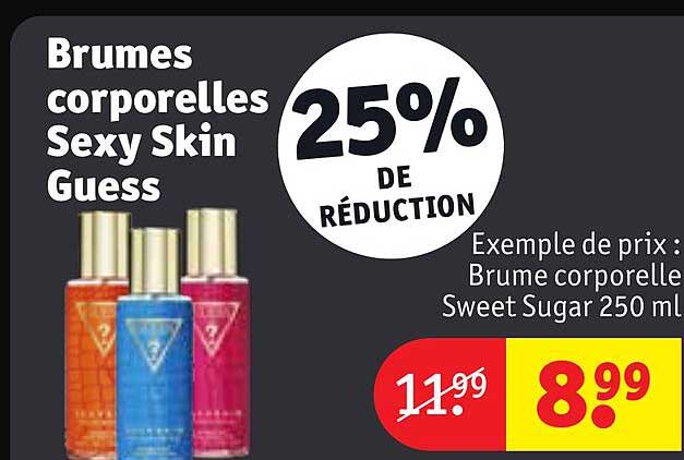 brumes corporelles sexy skin guess
