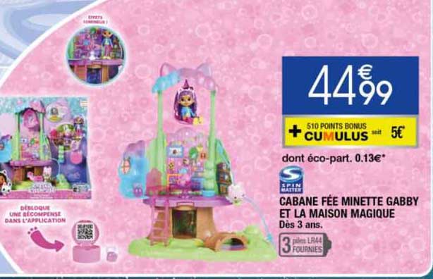 cabane fée minette gabby et la maison magique