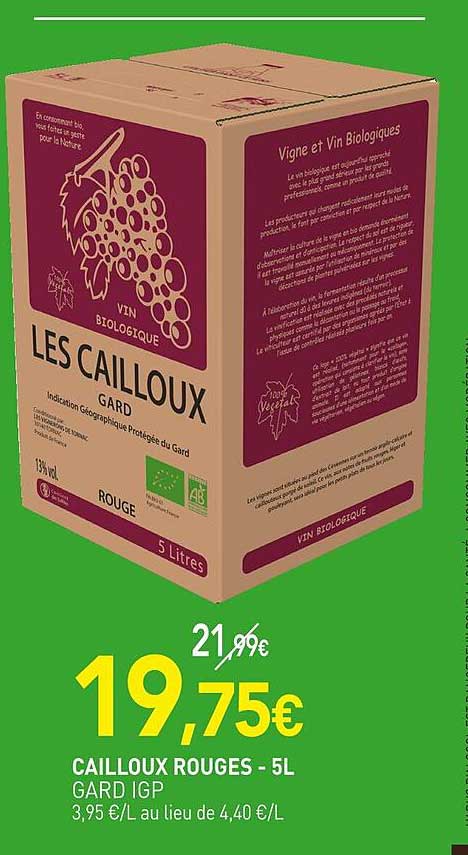 cailloux rouges gard igp