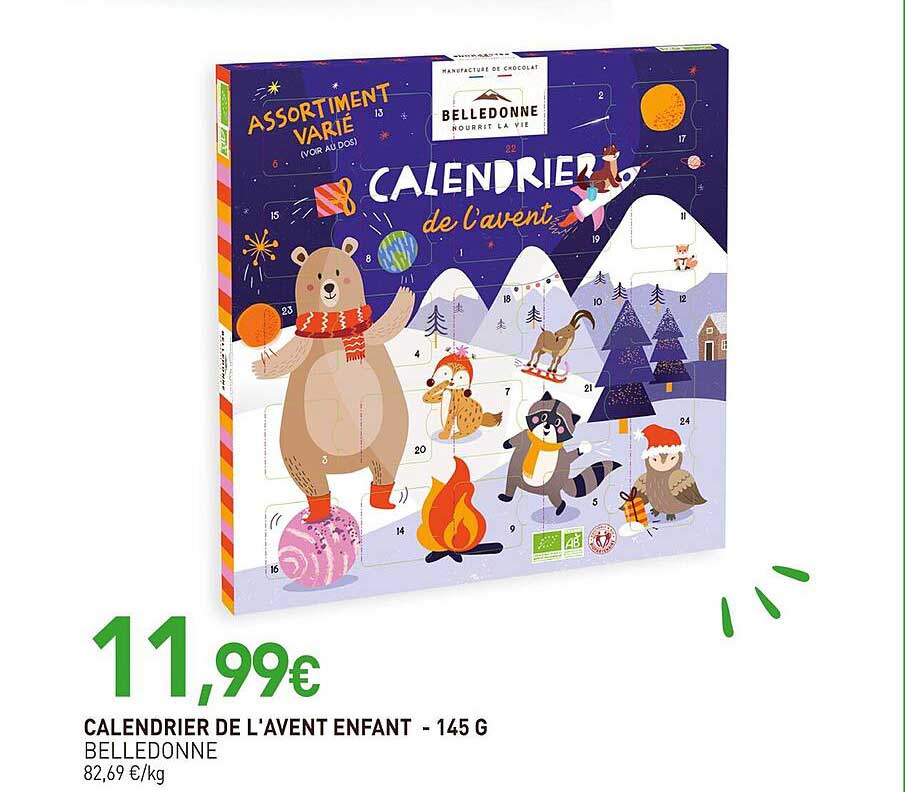 calendrier de l'avent enfant - belledonne