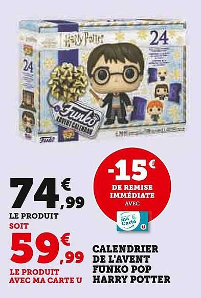 calendrier de l'avent funko pop harry potter