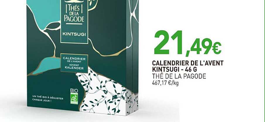 calendrier de l'avent kintsugi - thé de la pagode