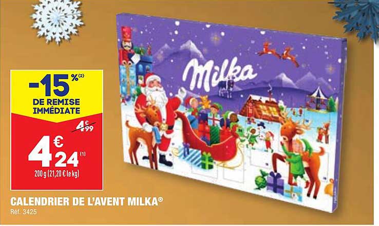 calendrier de l'avent milka