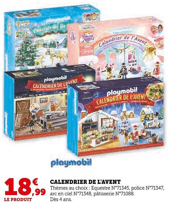 calendrier de l'avent playmobil