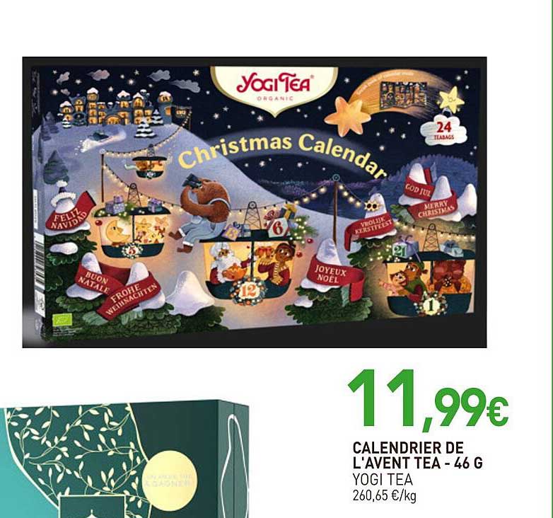 calendrier de l'avent tea yogi tea