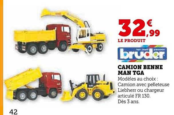 camion benne man tga bruder