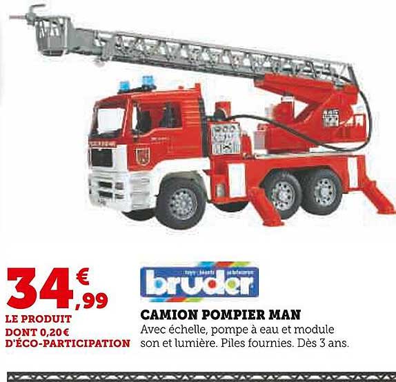 Camion Pompier Man Bruder