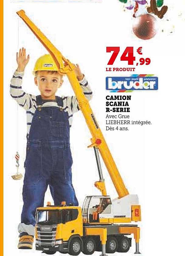 camion scania r-serie bruder