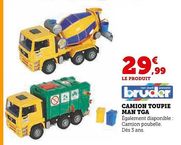camion toupie man tga bruder