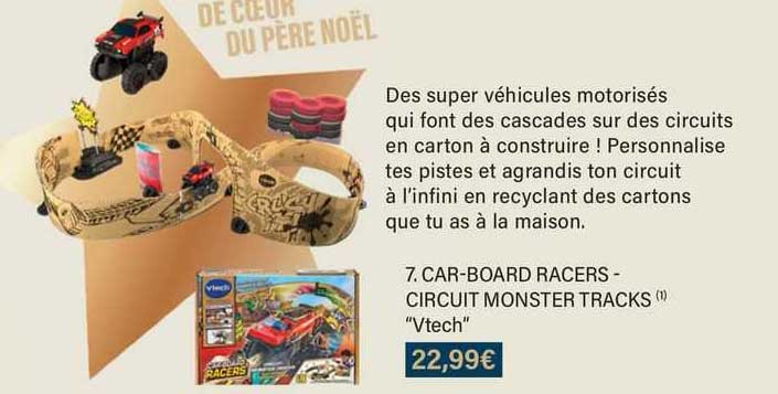 car-board racers - circuit monster tracks "vtech"