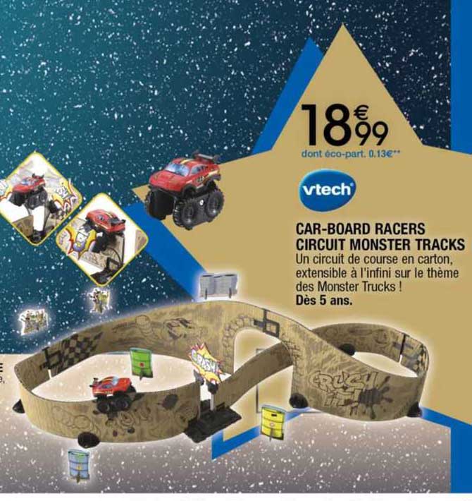 car-board racers circuit monster tracks vtech