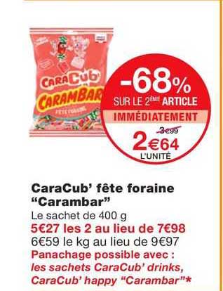 caraCub' fête foraine "carambar"