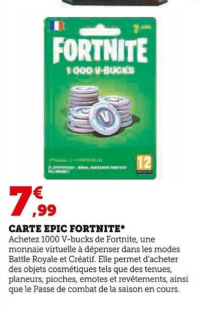 carte épic fortnite