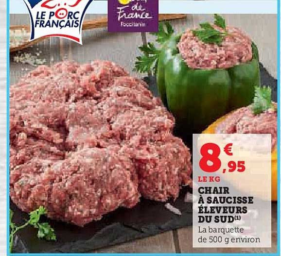 chair à saucisse éleveurs du sud