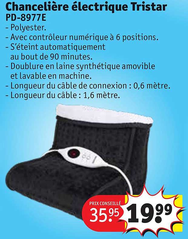 chancelière électrique tristar