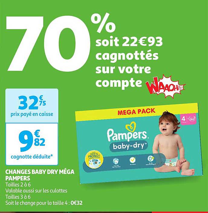 Changes Baby Dry Méga Pampers