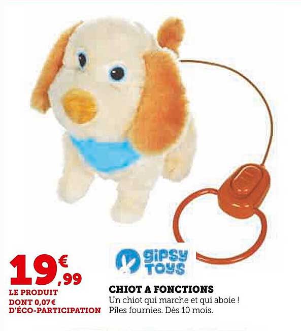 chiot à fonctions gipsy toys