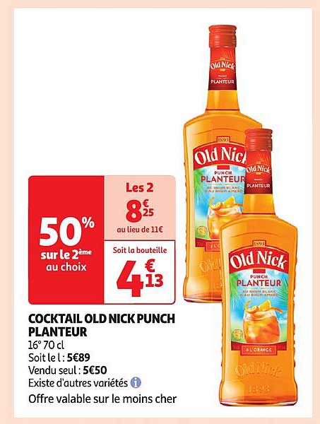 cocktail old nick punch planteur