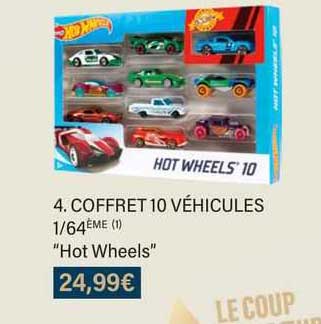 coffret 10 véhicules 1/64ème "hot wheels"