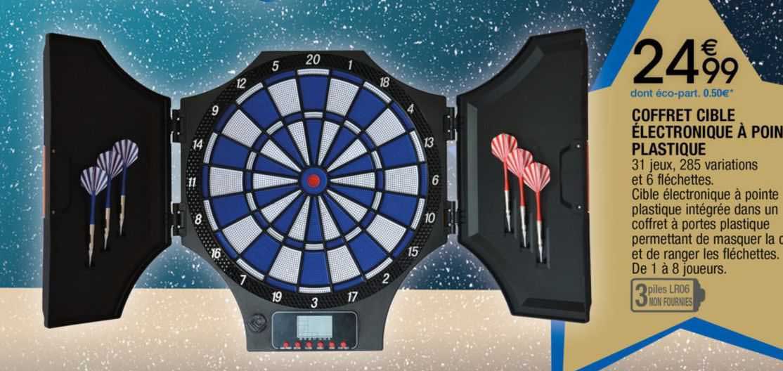 Coffret Cible électronique à Point Plastique