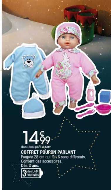 coffret poupon parlant
