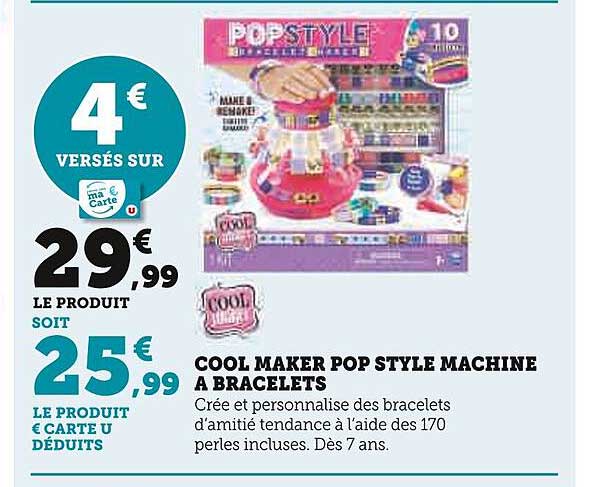 Cool Maker Pop Style Machine à Bracelets