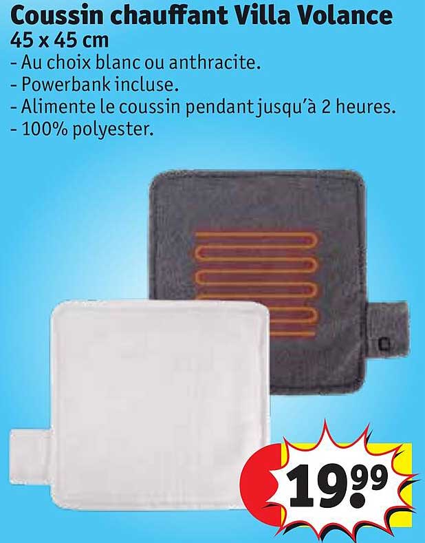 coussin chauffant villa volance