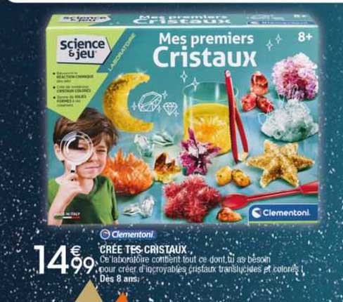 crée tes cristaux clementoni