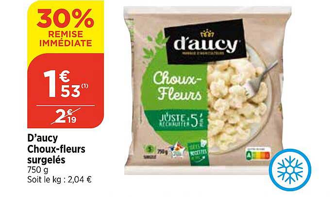 d'aucy choux-fleurs surgelés