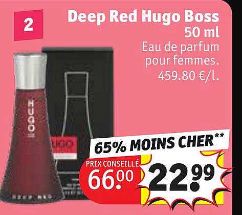 deep red hugo boss