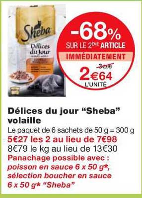 Délices Du Jour "sheba" Volaille