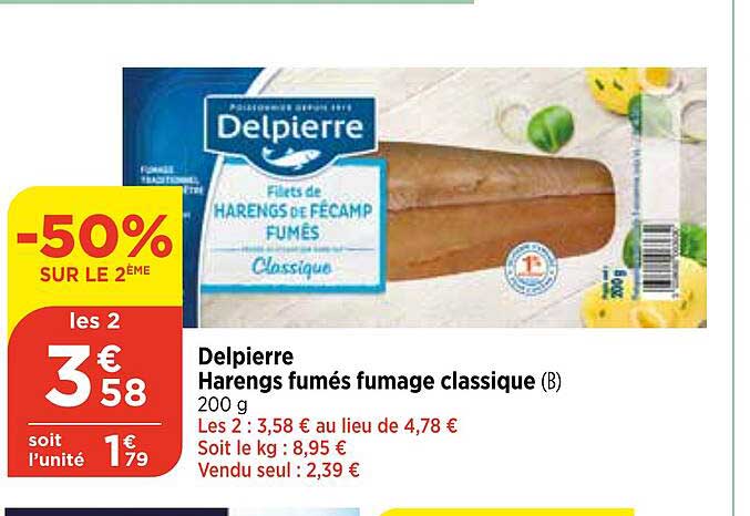 delpierre harengs fumés fumage classique