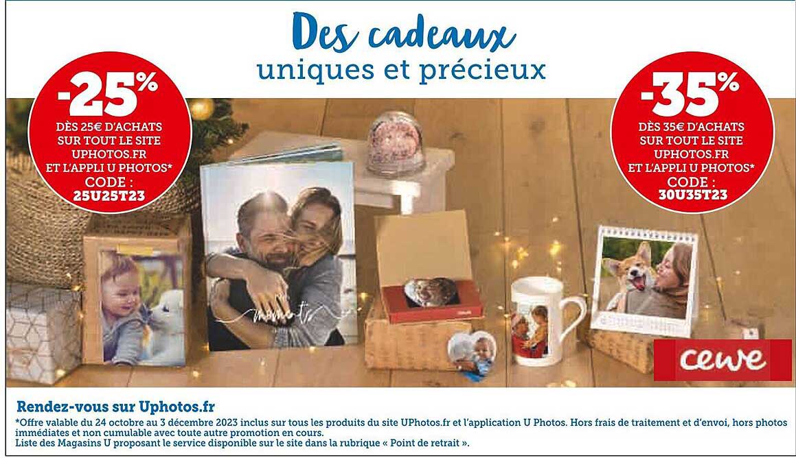 des cadeaux uniques et précieux