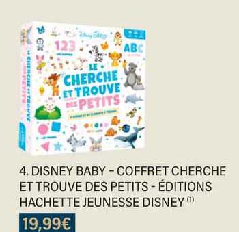 disney baby - coffret cherche et trouve des petits - éditions hachette jeunesse disney