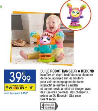 dj le robot danseur à rebond