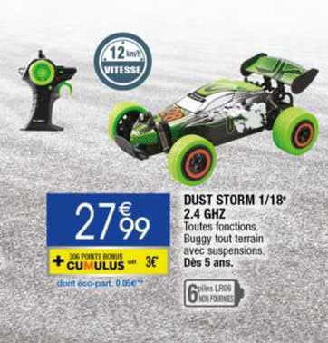 dust storm 1/18e 2.4 ghz