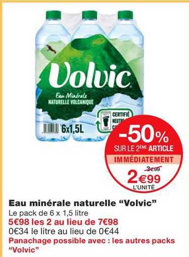 Eau Minérale Naturelle "volvic"