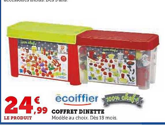 ecoiffier coffret dinette