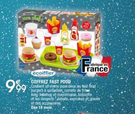 Ecoiffier Coffret Fast Food